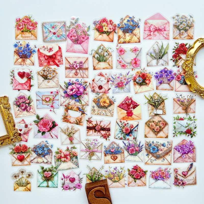 Nostalgia Mail Sticker 50PCS