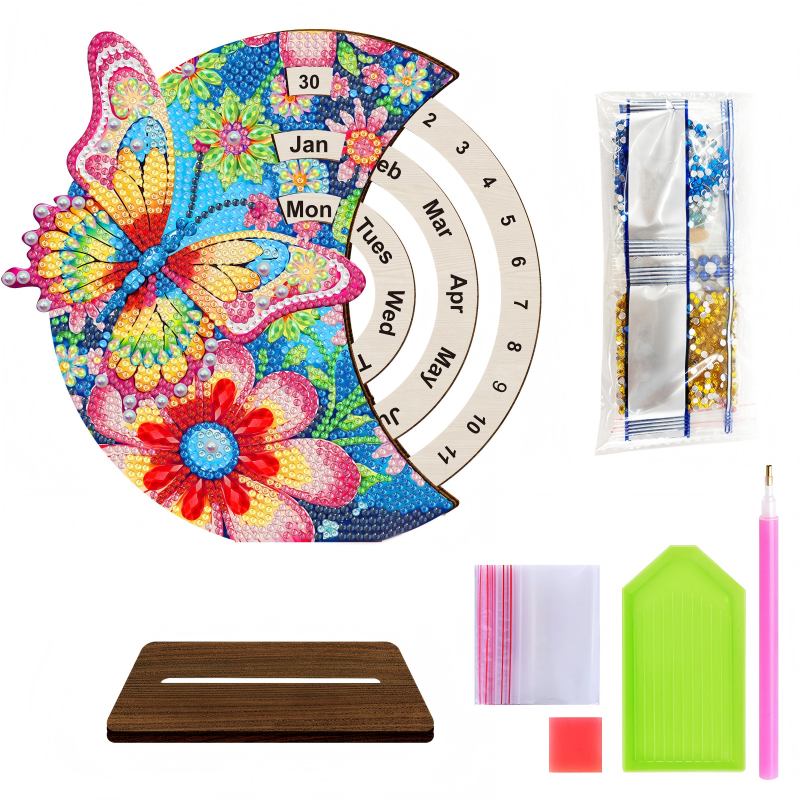 DIY Diamond Art Tabletop Perpetual Calendar Kit