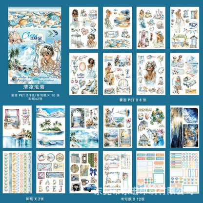 Clear Sea Sticker Book 20Sheets
