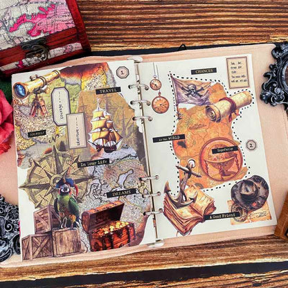 Old Voyage Ephemera Mystery Kit 90PCS