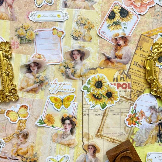 Orange Yellow Ephemera Mystery Kit