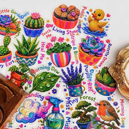 Playful Garden Sticker 50PCS