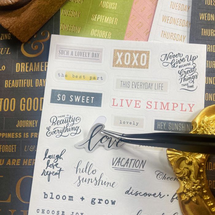 Gilded Planner Note Sticker