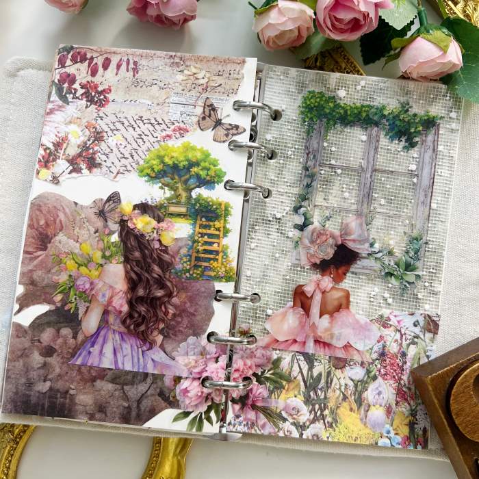 Pastel Spring Ephemera Mystery Kit 115PCS