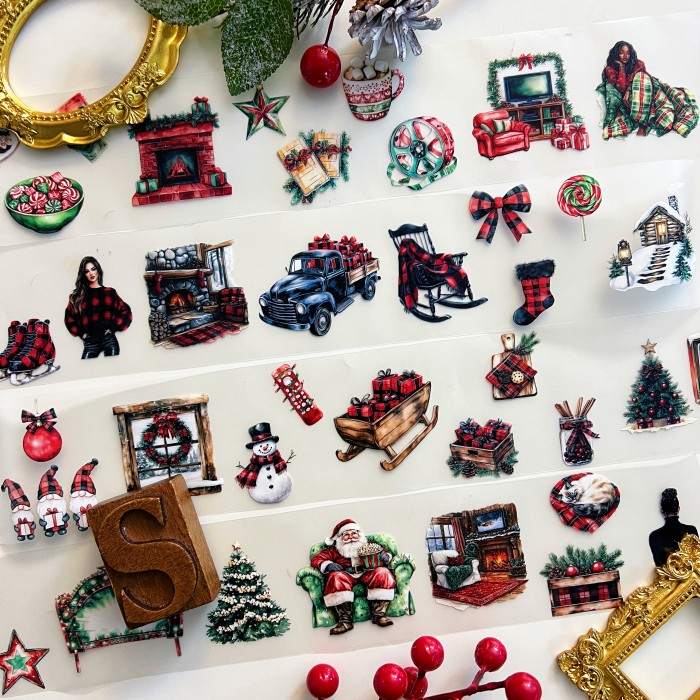 Plaid Christmas Night PET Tape Roll