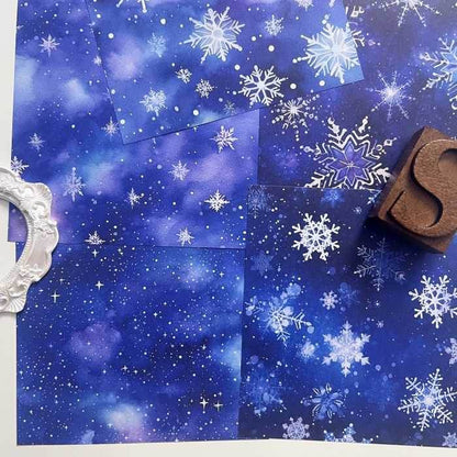 Frosty Night Collage Paper 12Sheets