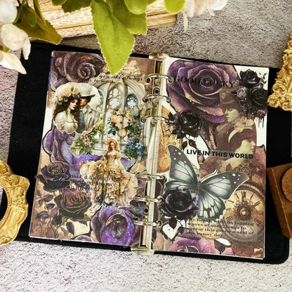 Shadowy Rose Ephemera Mystery Kit 65PCS