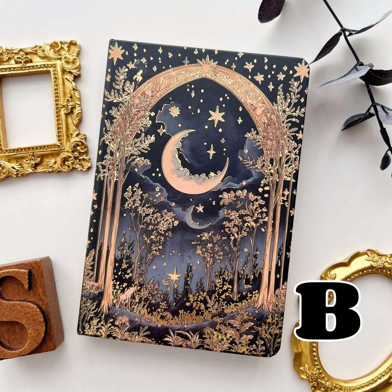 Starlit Silence Illustrated Notebook