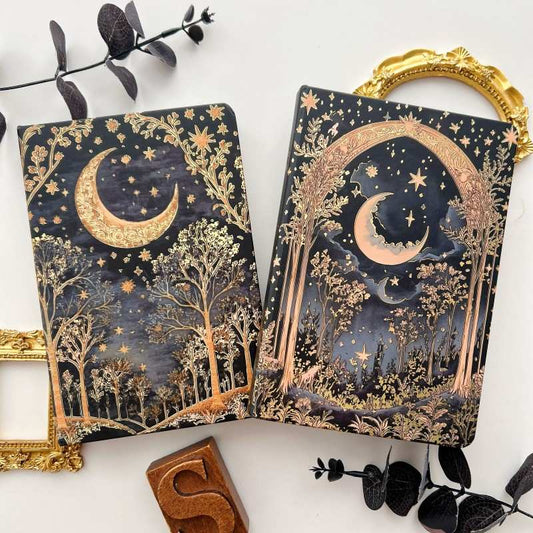 Starlit Silence Illustrated Notebook