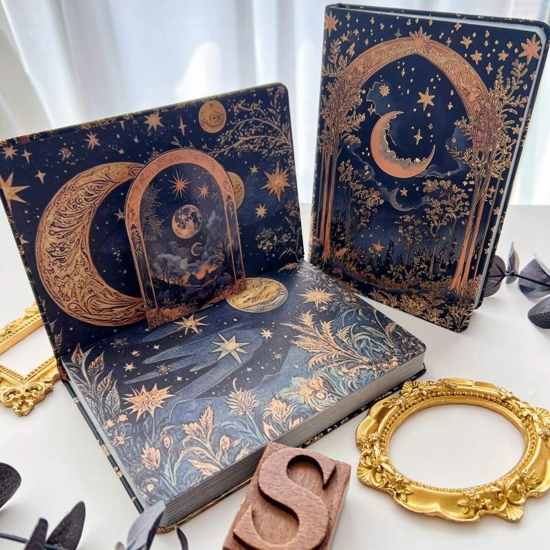 Starlit Silence Illustrated Notebook