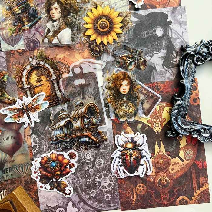 Steampunk Ephemera Mystery Kit