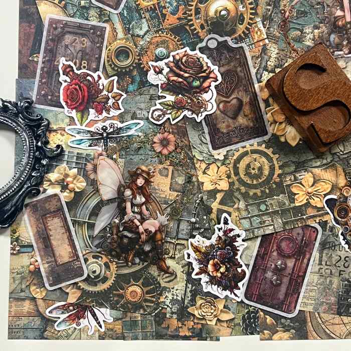 Steampunk Ephemera Mystery Kit