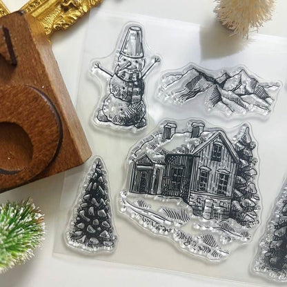 Enjoy Holidays Clear Stamp