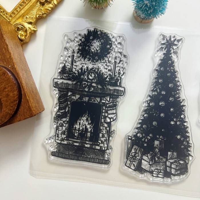 Festive Fireside Clear Stamp