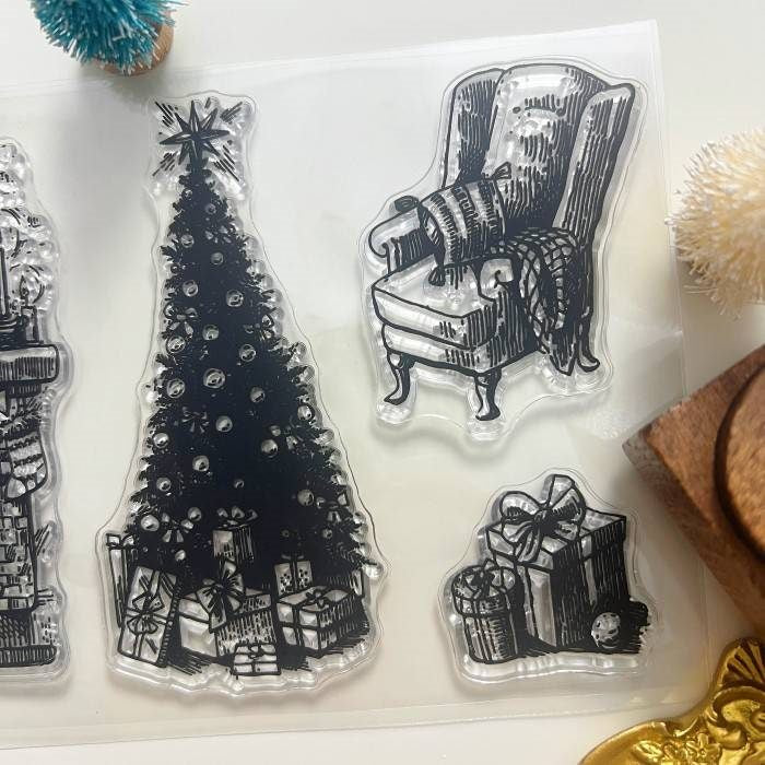 Festive Fireside Clear Stamp