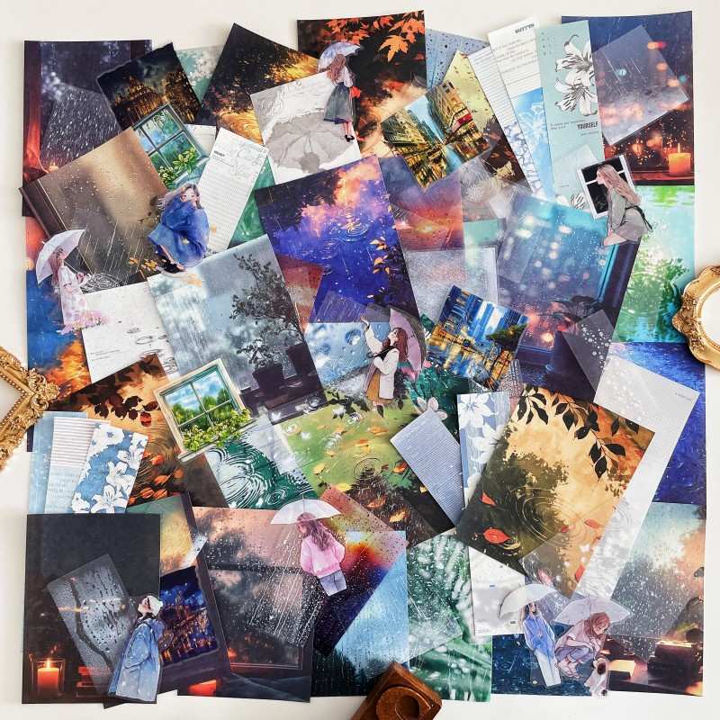 The Sound of Rain Ephemera Mystery Kit 85PCS