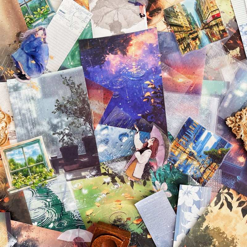 The Sound of Rain Ephemera Mystery Kit 85PCS