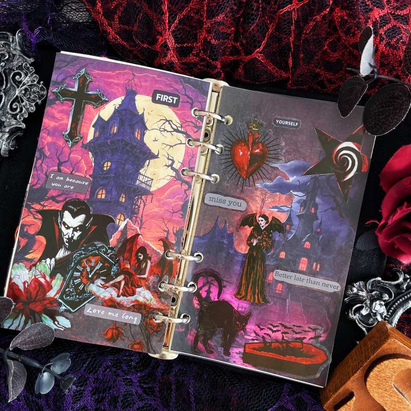 Vampire Nocturne Ephemera Mystery Kit 65PCS