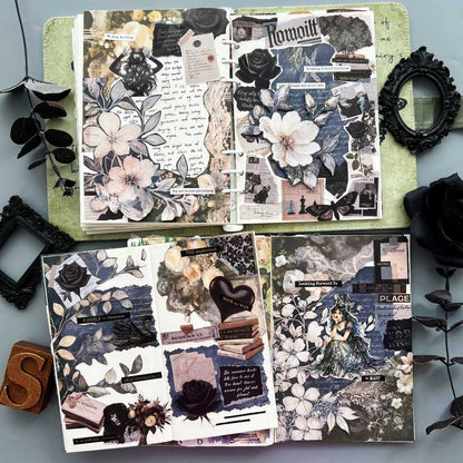 Velvet Nocturne Ephemera Mystery Kit 70PCS