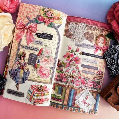 Vintage Coquette Ephemera Mystery Kit 80PCS