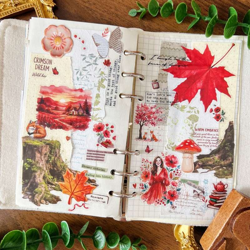 Wild Moss Garden Ephemera Mystery Kit 60PCS