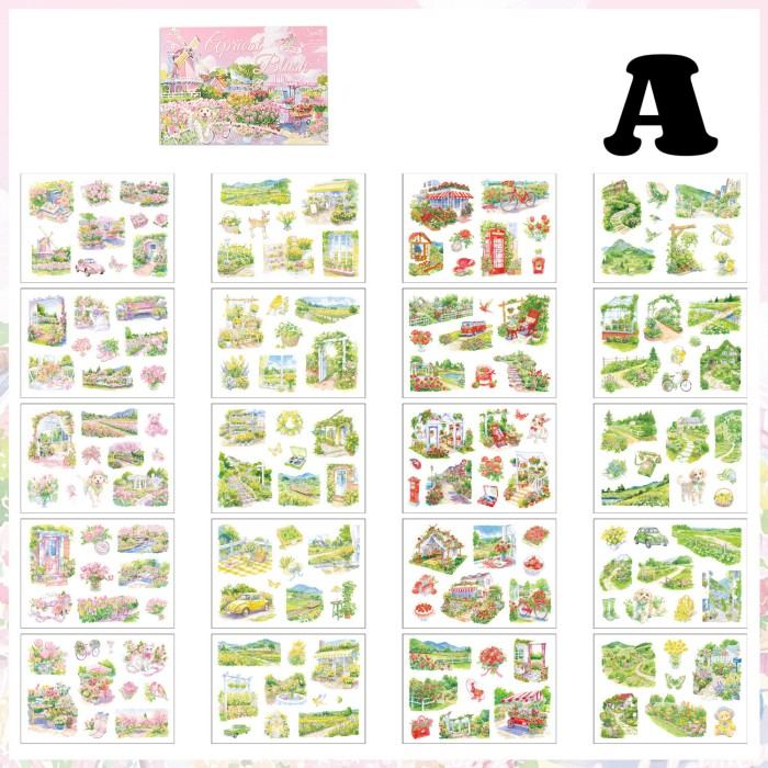 Four Times Scenery Sticker Book 20Sheets