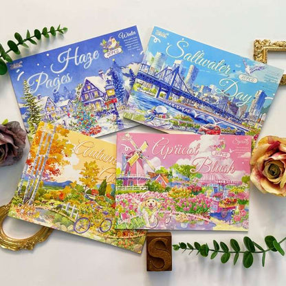 Four Times Scenery Sticker Book 20Sheets