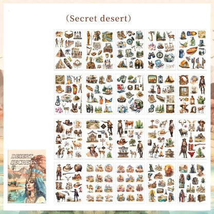 Secret Desert Sticker Book 20Sheets