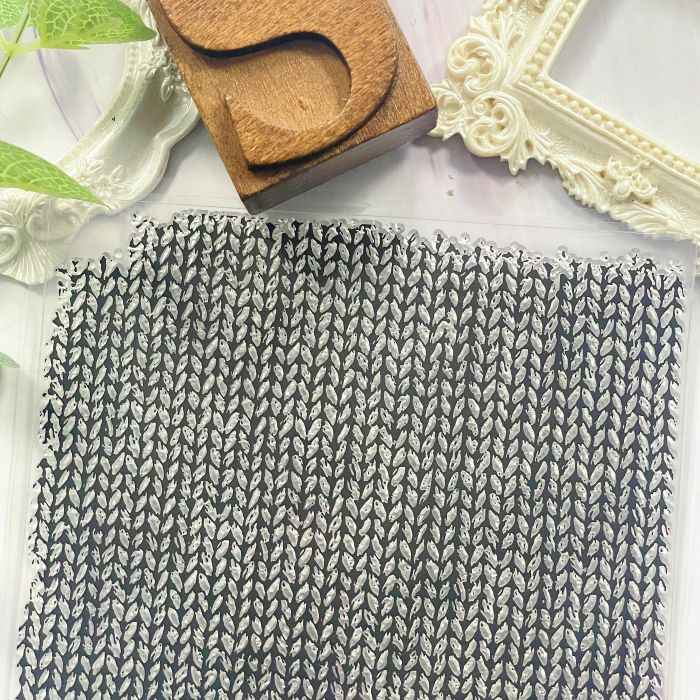 Knit Pattern Clear Stamp