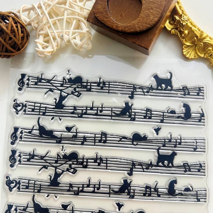 Purring Melodies Clear Stamp