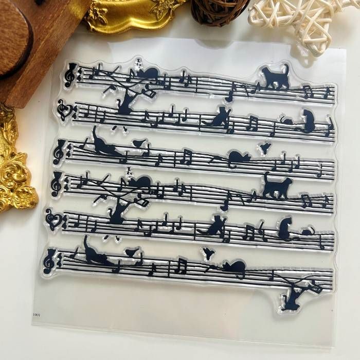 Purring Melodies Clear Stamp