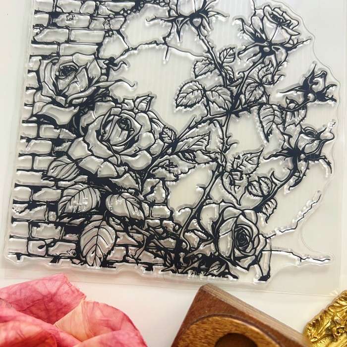 Hidden Rose Clear Stamp