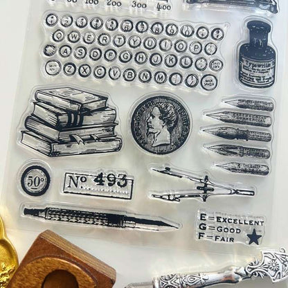 Retro Statement Clear Stamp