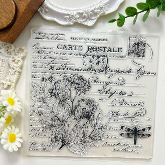 Nature Calligraphy Clear Stamp