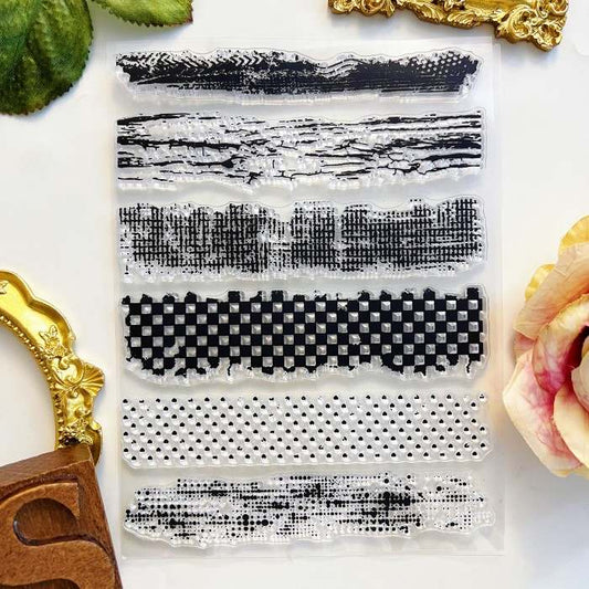 Worn Patterns Clear Stamp