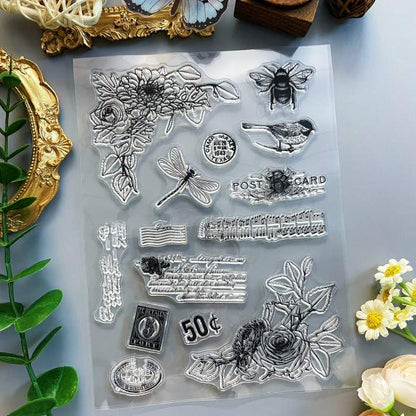 Nature Sketch Clear Stamp