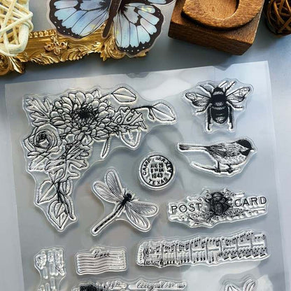 Nature Sketch Clear Stamp