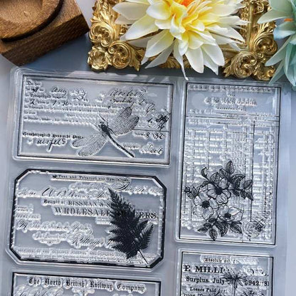 Paper Snippets Clear Stamp