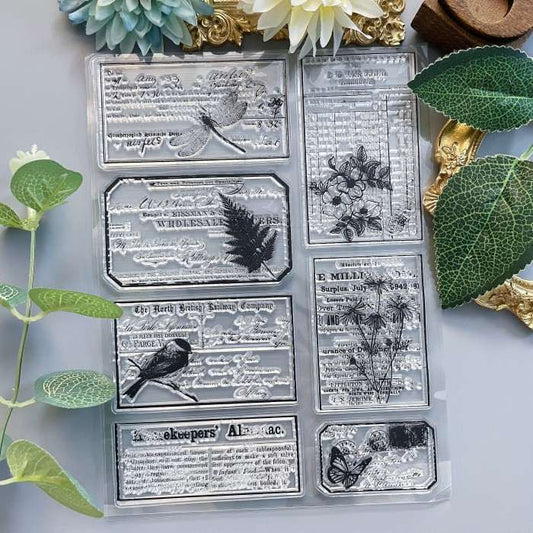 Paper Snippets Clear Stamp
