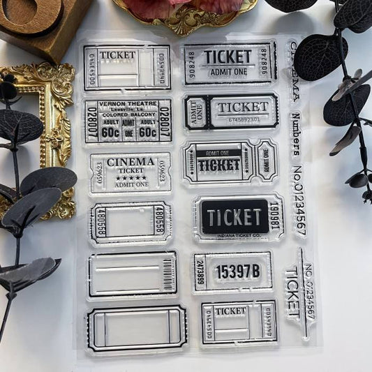 Label & Stub Clear Stamp