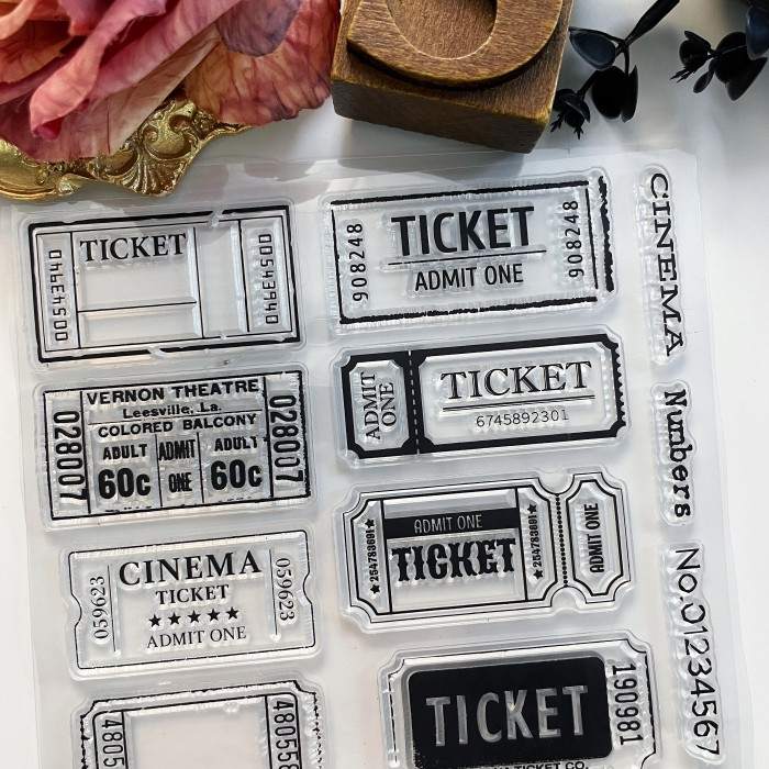 Label & Stub Clear Stamp