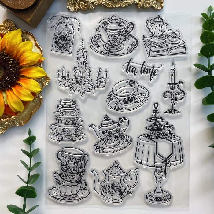 Tea Whimsy Clear Stamp