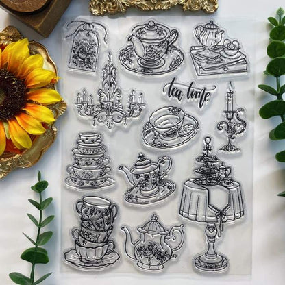 Tea Whimsy Clear Stamp