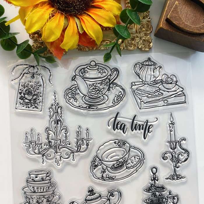 Tea Whimsy Clear Stamp