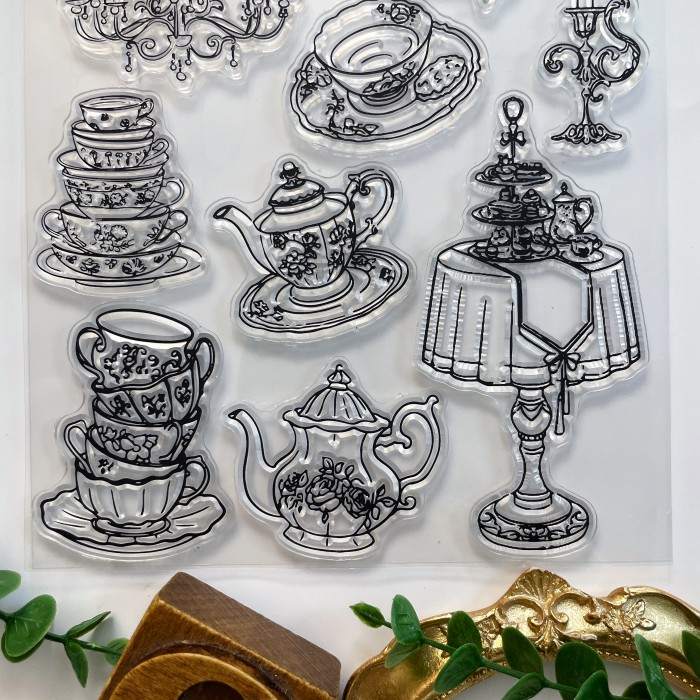 Tea Whimsy Clear Stamp