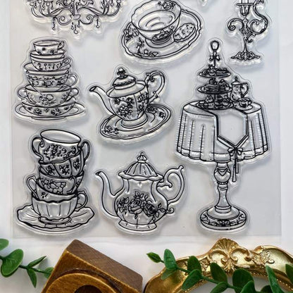 Tea Whimsy Clear Stamp