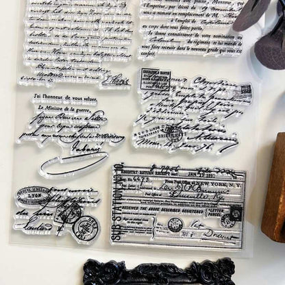 Ink Letter Clear Stamp