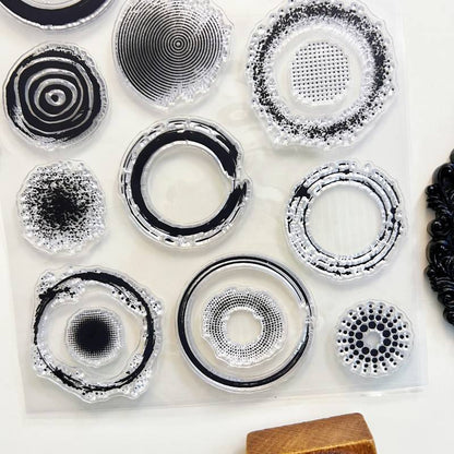 Spill Rings Clear Stamp