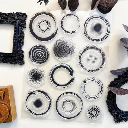 Spill Rings Clear Stamp