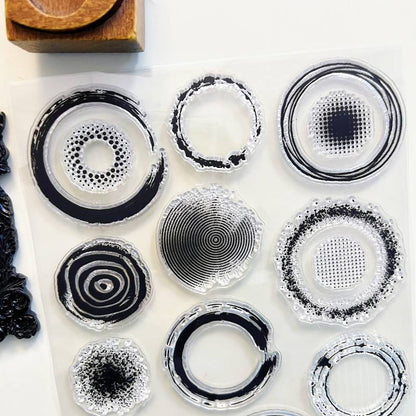 Spill Rings Clear Stamp